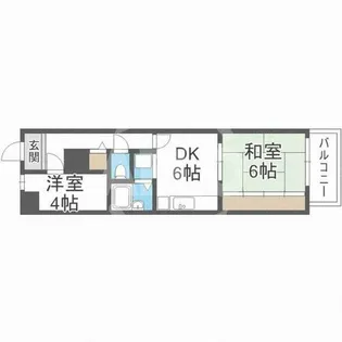 クローバーハイツ江戸堀【9階】の間取り