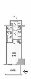 TOPAZ江坂【10階】の間取り