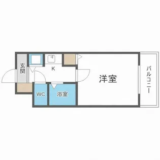 リーガル西長堀【9階】の間取り