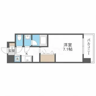 アドバンス難波南シャルム【12階】の間取り