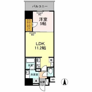 ダイワシティー大須【4階】の間取り
