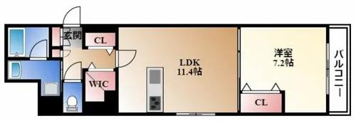 プレサンス丸の内フォート【10階】の間取り