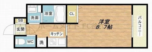 La Douceur九条【8階】の間取り