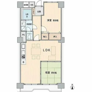 プラザフェニックス村松苑【4階】の間取り