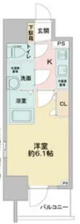 エスリードレジデンス大阪本町【5階】の間取り