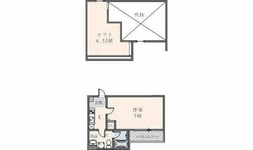 リッケ花園【101号室】の間取り
