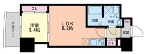セレニテ本町グランデ【13階】の間取り