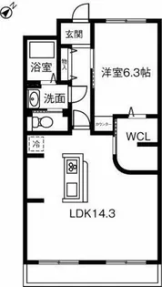 小林ビル【505号室】の間取り