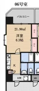 Luxeドーム前Ⅱ【2階】の間取り