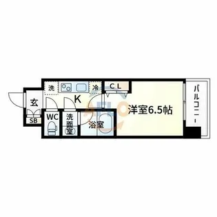 ファーストフィオーレ江坂ウエスト【3階】の間取り