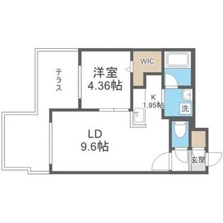 GRAN DUKE八軒【1階】の間取り