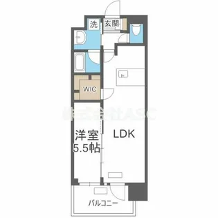 プレサンス心斎橋ニスト【2階】の間取り