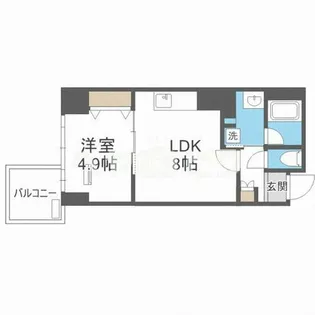 RISING Maison 本町橋【1004号室】の間取り