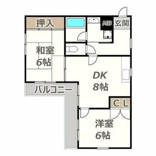 メゾンパークレット【2階】の間取り