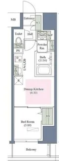 アーバネックス京町堀【2階】の間取り