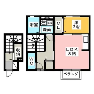 セプトクルール【2階】の間取り