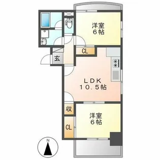 WIN大須【601号室】の間取り