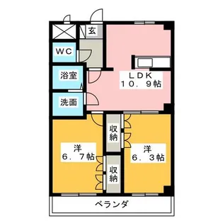 ルミナスハイム【1階】の間取り