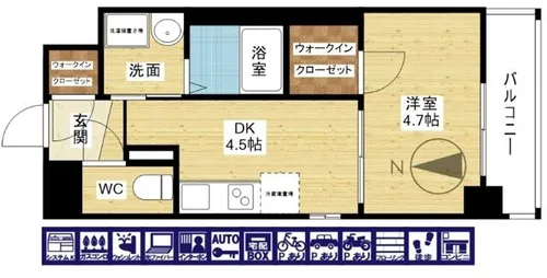 ワールドアイ大阪West Gate【8階】の間取り