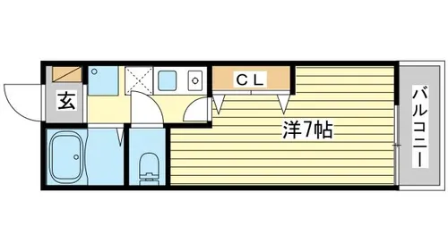 VILLACOCO【202号室】の間取り