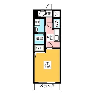 セオークス東山【3階】の間取り