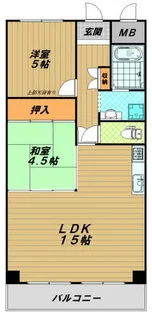 ベルトゥリー須磨【5階】の間取り