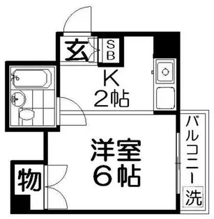コーポはにわ池田【5階】の間取り