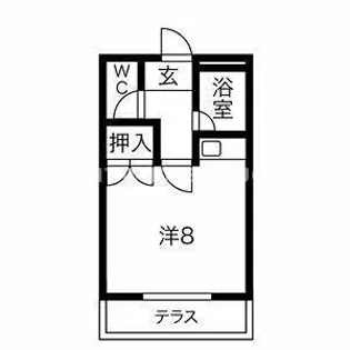 T-コーポ【208号室】の間取り