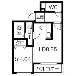 Enchantee医大前【4階】の間取り