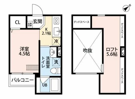 Secretariat【202号室】の間取り