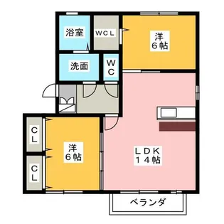 ヴァンベールハヤカワⅢ【2階】の間取り