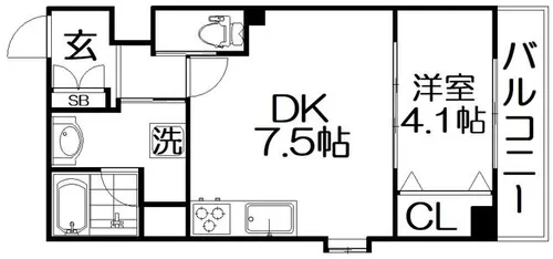 LUXE SHOEI NEYAGAWAMIDORIMACHI【2階】の間取り