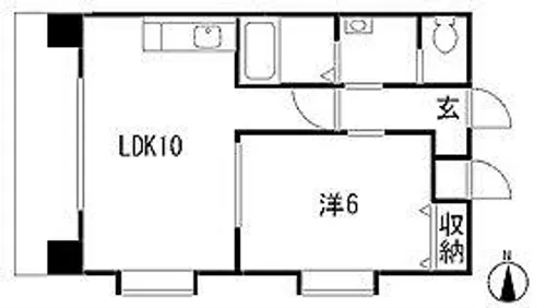 R-COURT泉(アールコート泉)【4階】の間取り