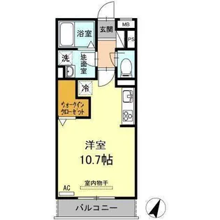 スカイハウス【3階】の間取り