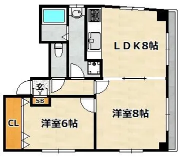 UCメゾン【301号室】の間取り