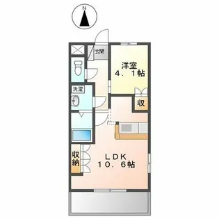 ルミエール【201号室】の間取り