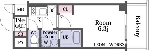 エスリード長居公園PARK AVENUE【10階】の間取り