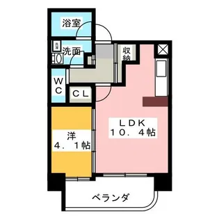 パラドール吹上【6階】の間取り