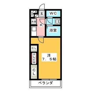 リブリ・露橋【1階】の間取り