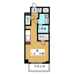 御幸レジデンス丸の内【1階】の間取り