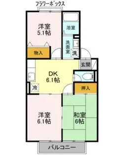 ミルキーウェイ【1階】の間取り