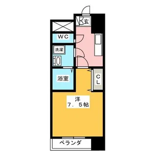 パルティール黒川本通り【5階】の間取り