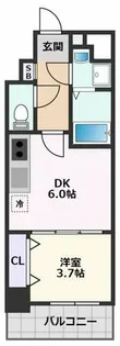 S-RESIDENCE千里丘【14階】の間取り
