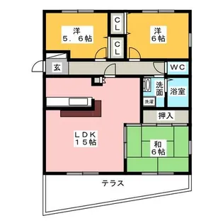メゾン第六初島【1階】の間取り