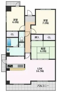 CASA SUNRISE【5階】の間取り