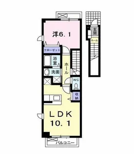 K&Aアヴェニュー【2階】の間取り