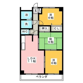 3LDKの間取り画像