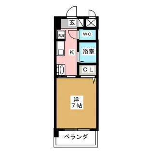 クリエイティブ一宮【3階】の間取り