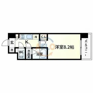 スプランディッド十三本町【5階】の間取り