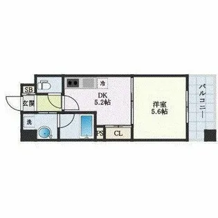 ルネッサンス21久留米六ツ門【4階】の間取り